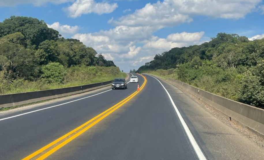 Serviços do Integra Paraná na PR-151, entre Jaguariaíva e Piraí do Sul