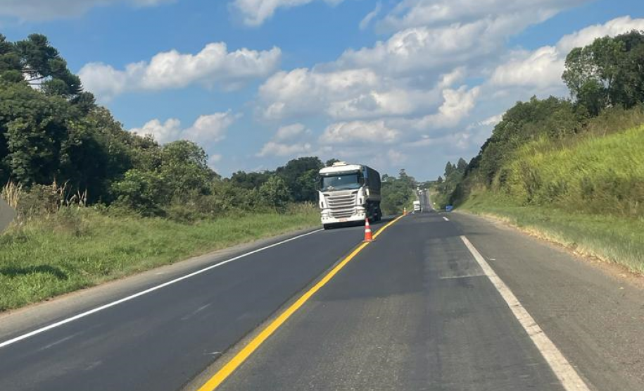 Serviços do Integra Paraná na PR-151, entre Jaguariaíva e Piraí do Sul