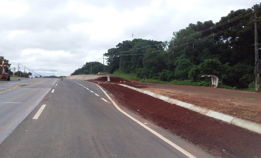 Novas terceiras faixas na PR-160