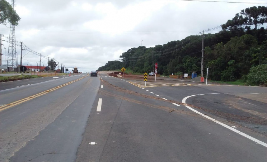 Novas terceiras faixas na PR-160