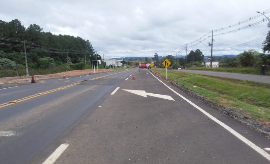 Novas terceiras faixas na PR-160