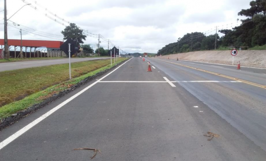 Novas terceiras faixas na PR-160