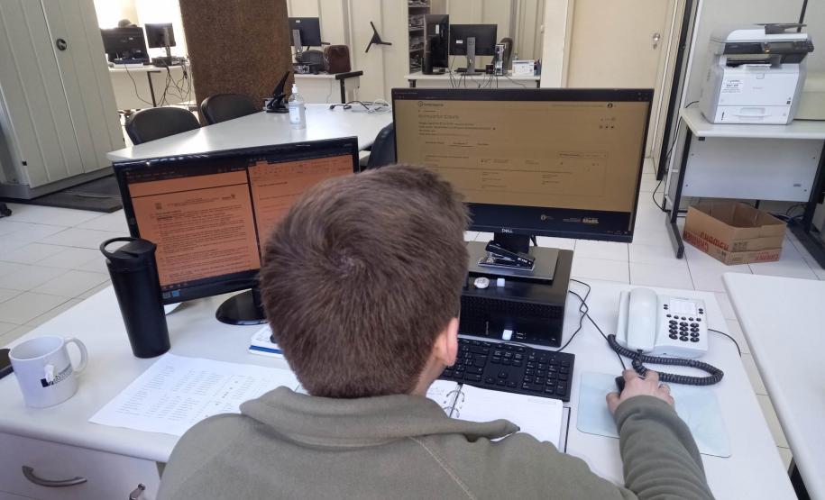 Sessão de lances online