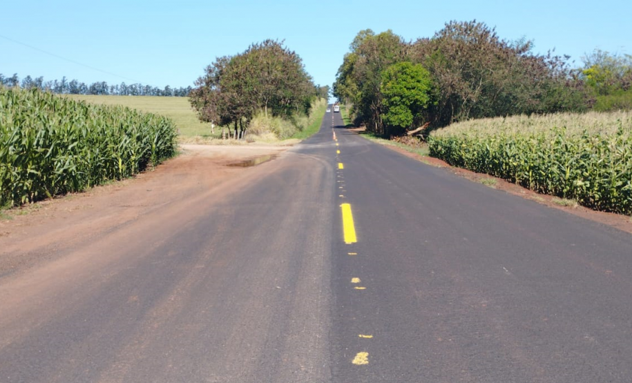 Conservação da PR-461 - sinalização provisória