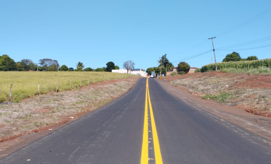 Conservação da PR-461 - sinalização provisória