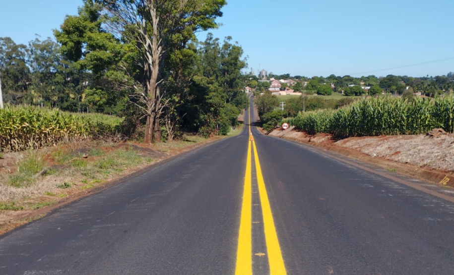 Conservação da PR-461 - sinalização provisória