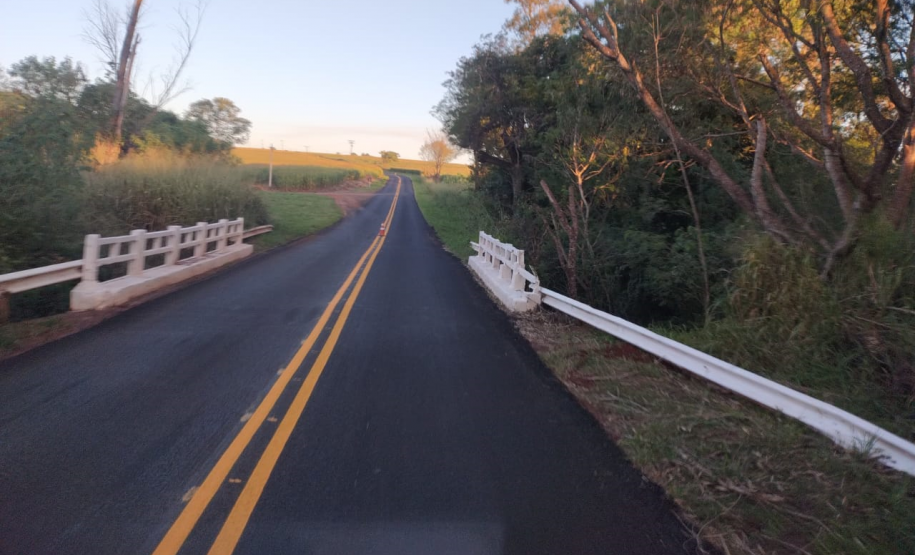 Conservação da PR-461 - sinalização provisória