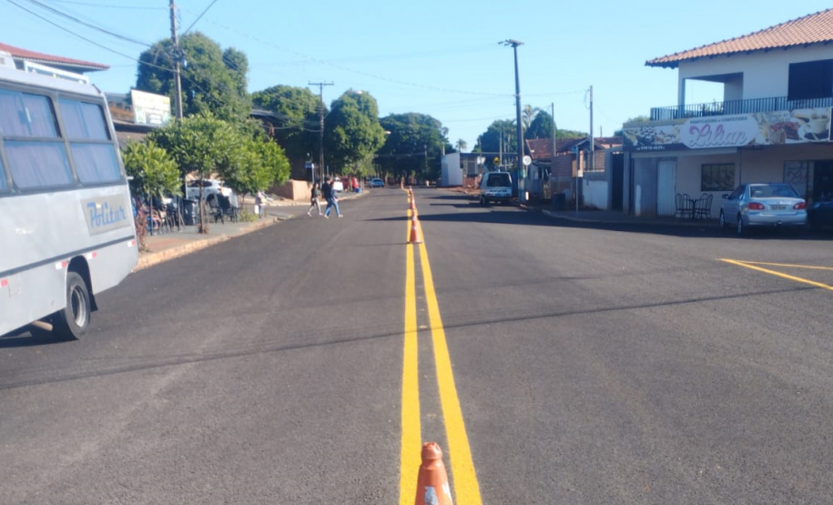 Conservação da PR-461 - sinalização provisória