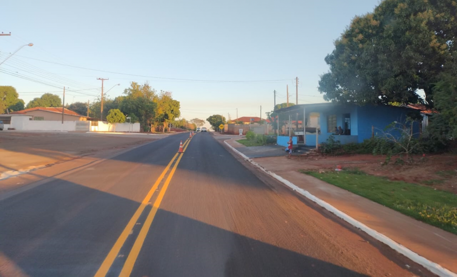 Conservação da PR-461 - sinalização provisória