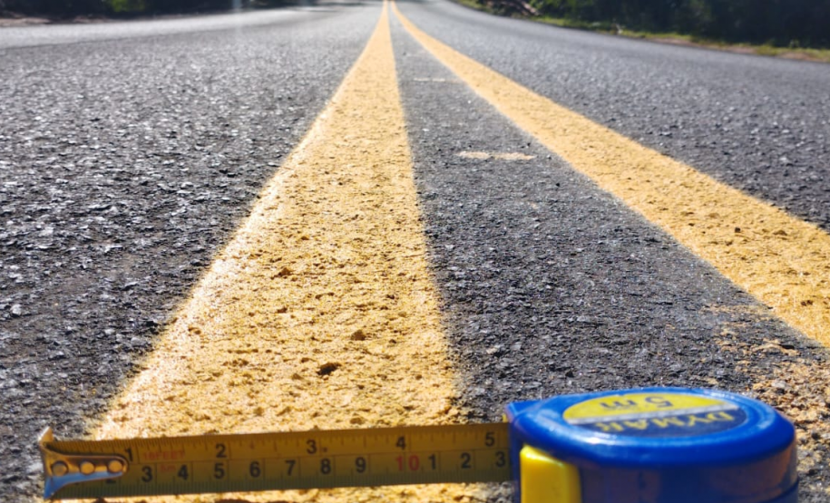 Conservação da PR-461 - sinalização provisória