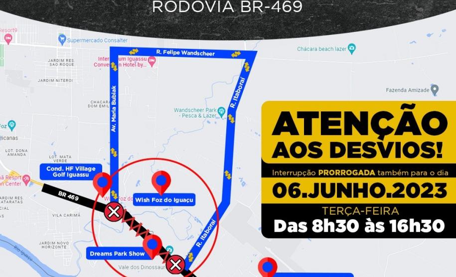 Aviso desvio 06/06/23