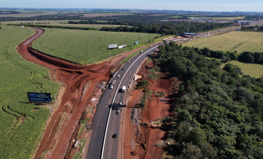 Duplicação da BR-277 em Cascavel - variante da PR-180 em destaque