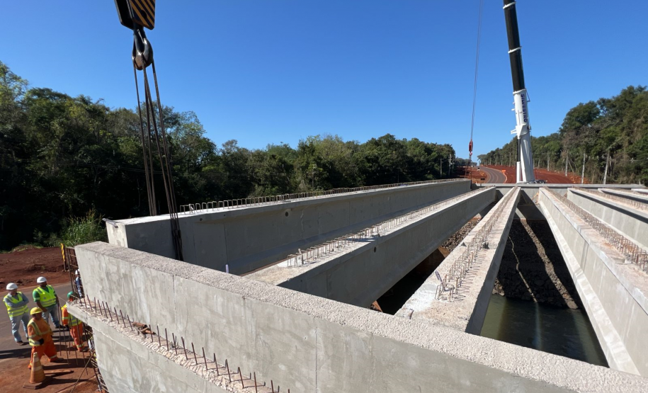 Serviços da duplicação da BR-469 em Foz do Iguaçu