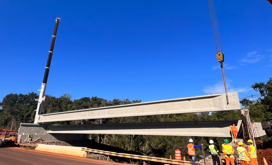 Serviços da duplicação da BR-469 em Foz do Iguaçu