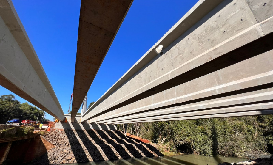 Serviços da duplicação da BR-469 em Foz do Iguaçu