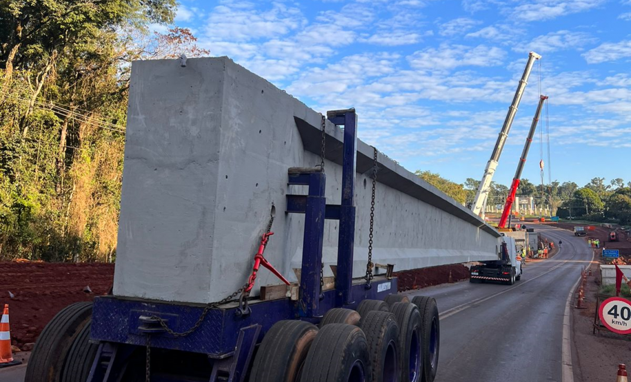 Serviços da duplicação da BR-469 em Foz do Iguaçu