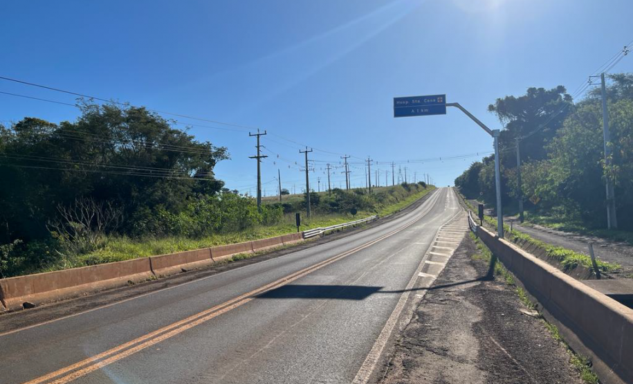 PR-558 entre Campo Mourão e Araruna com serviços do Proseg Paraná