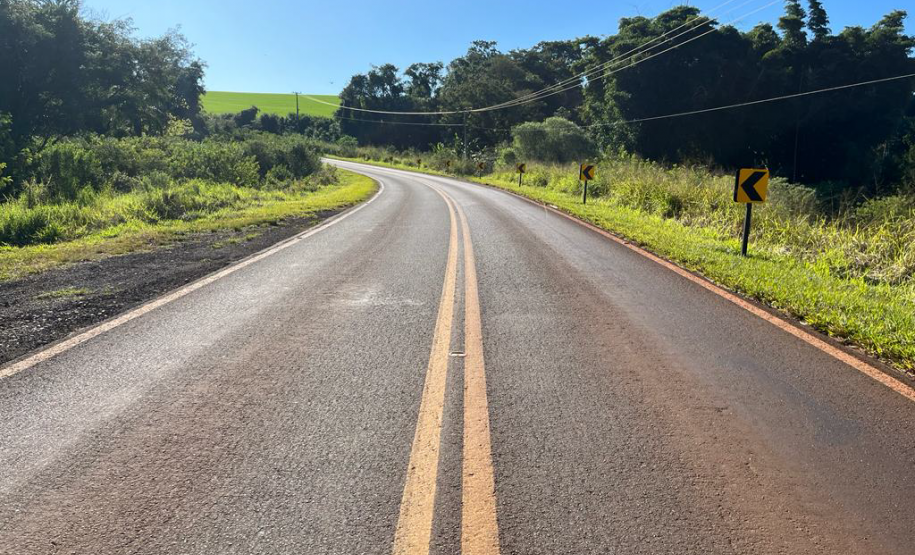 PR-558 entre Campo Mourão e Araruna com serviços do Proseg Paraná