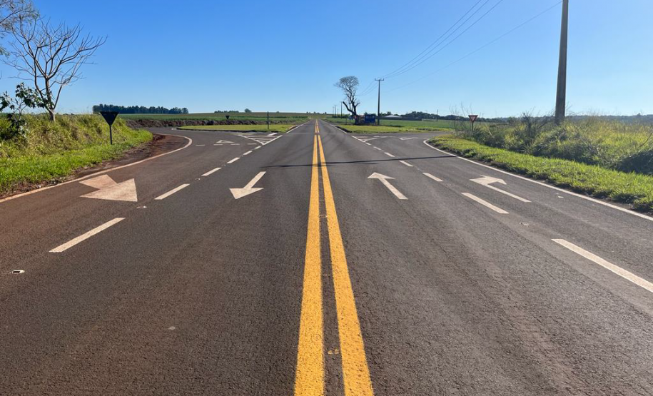 PR-558 entre Campo Mourão e Araruna com serviços do Proseg Paraná