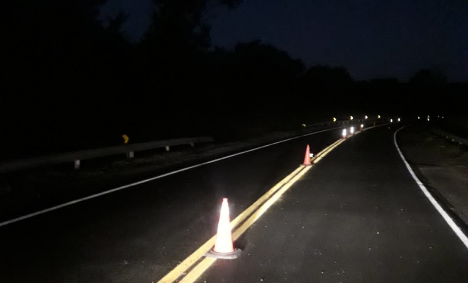 Serviços de conservação na PR-092 entre Wenceslau Braz e Jaguariaíva