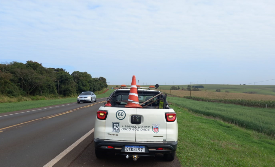 Operações de tráfego rodoviário - veículo de apoio