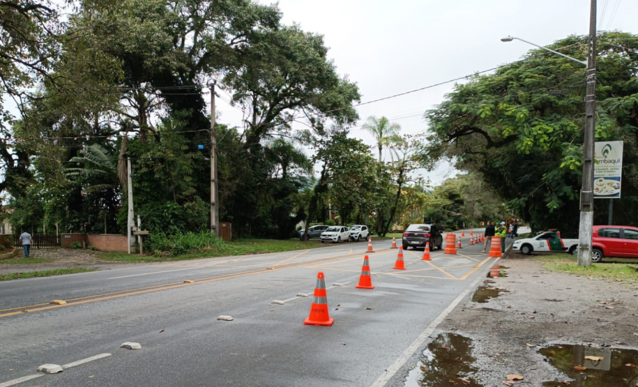 Sondagens da Ponte de Guaratuba na margem ao lado de Matinhos