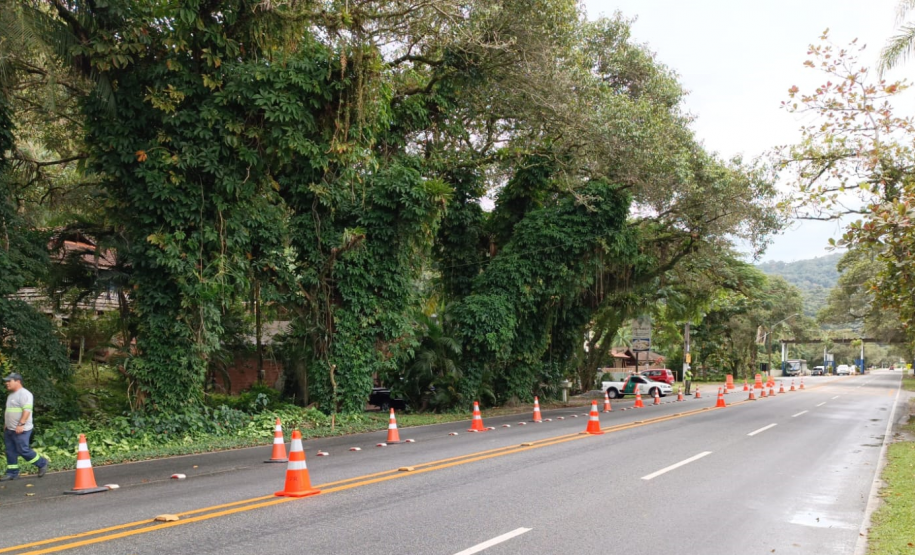 Sondagens da Ponte de Guaratuba na margem ao lado de Matinhos