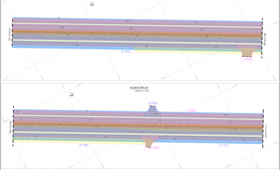 Folha do projeto de duplicação