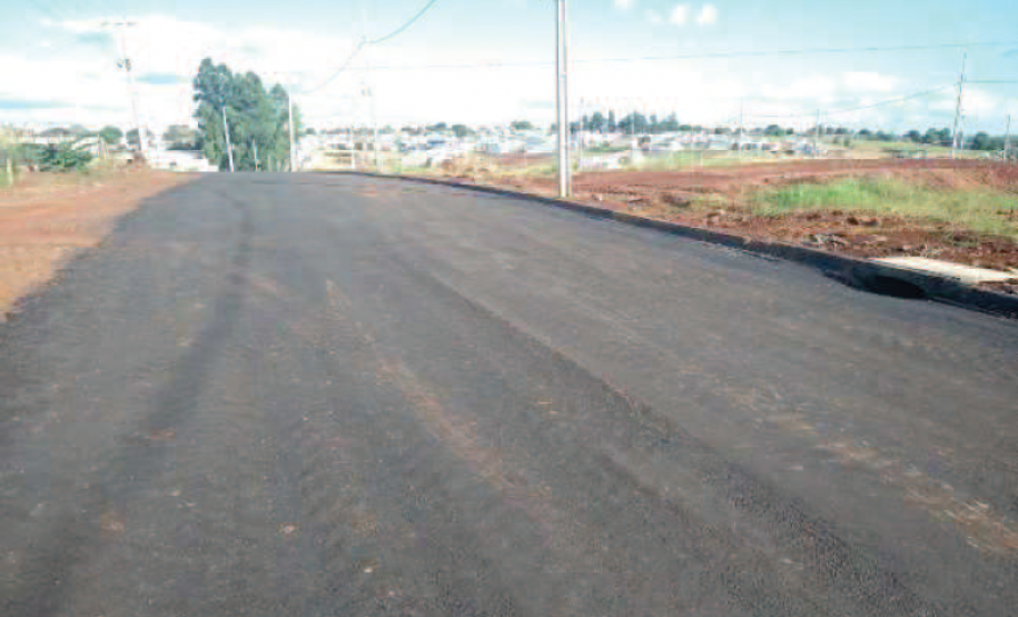 Residencial Lagoa Nova - rua municipal contemplada