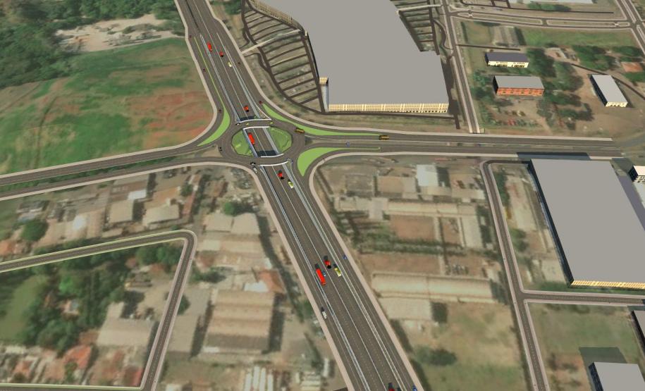 Trevo do Catuaí - maquete do anteprojeto