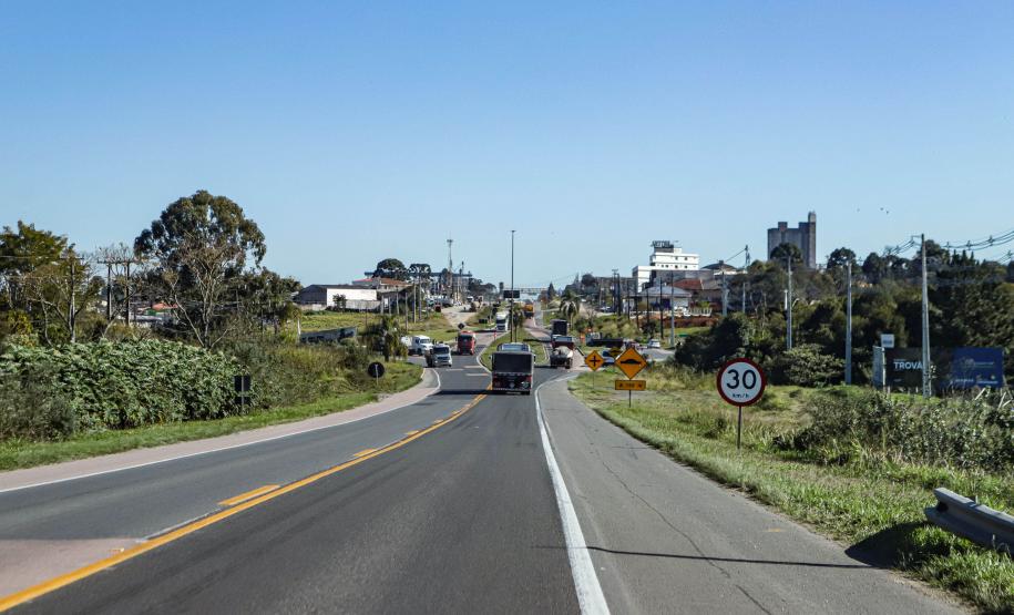 BR-476 entre Araucária e a Lapa, passando por Contenda