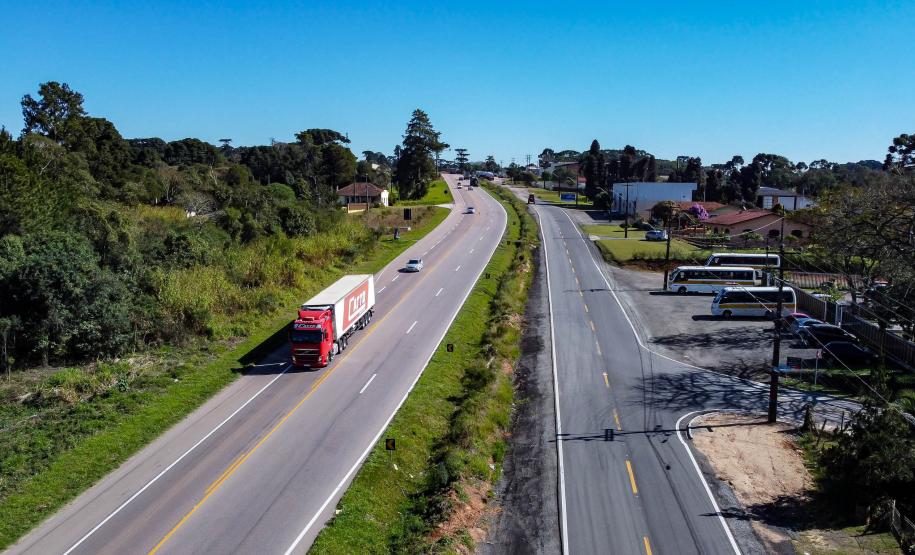 BR-476 entre Araucária e a Lapa, passando por Contenda