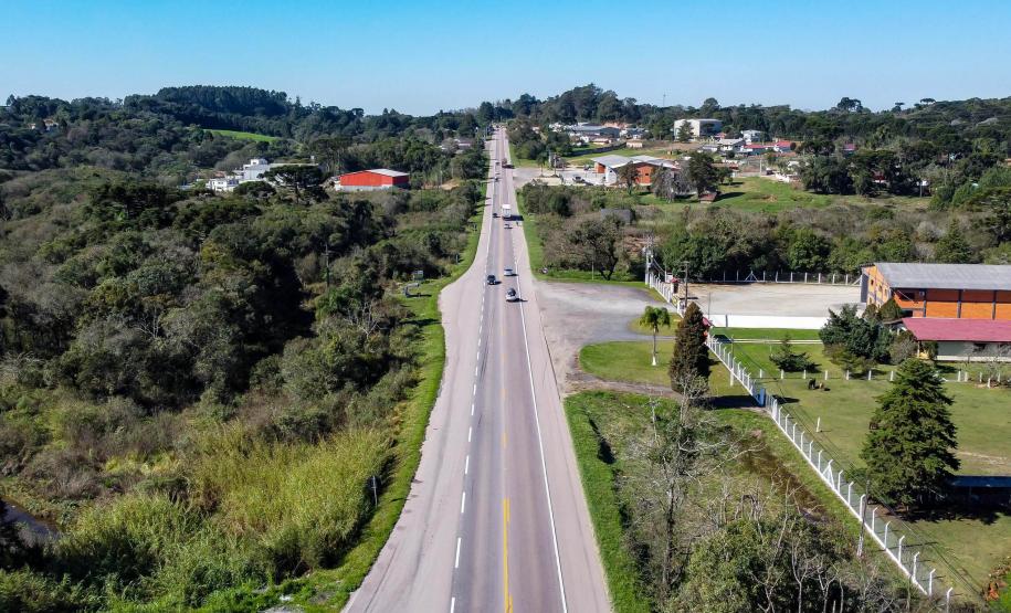 BR-476 entre Araucária e a Lapa, passando por Contenda