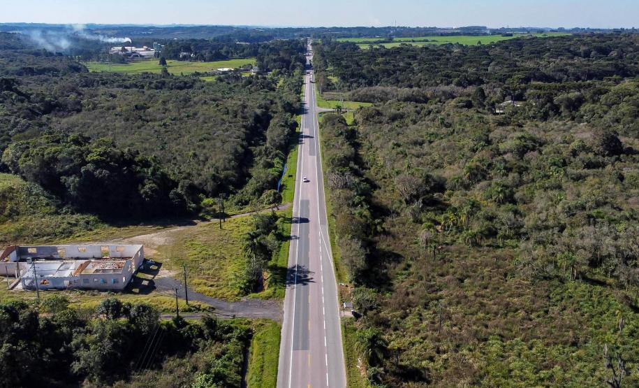 BR-476 entre Araucária e a Lapa, passando por Contenda
