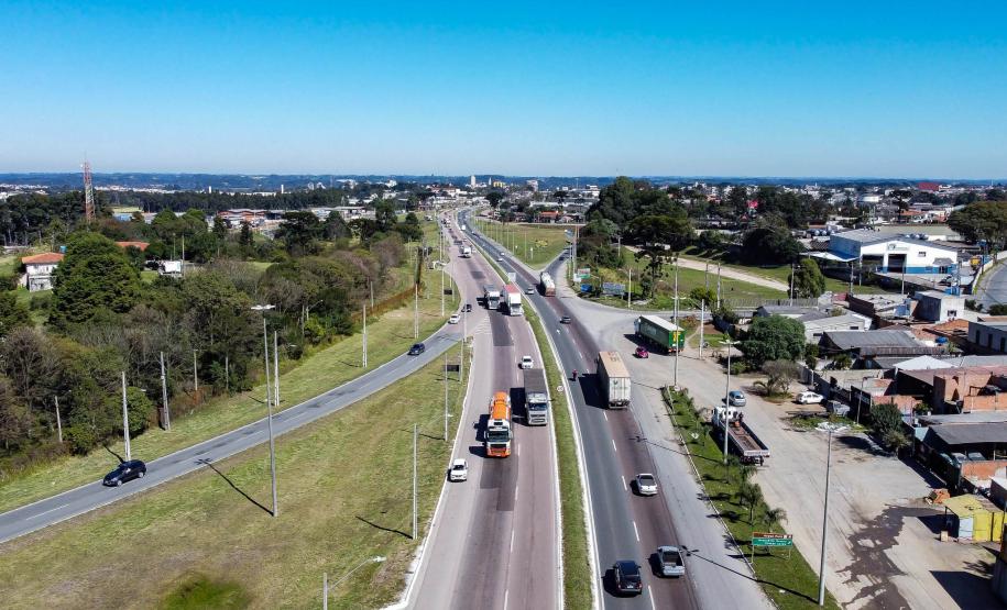 BR-476 entre Araucária e a Lapa, passando por Contenda