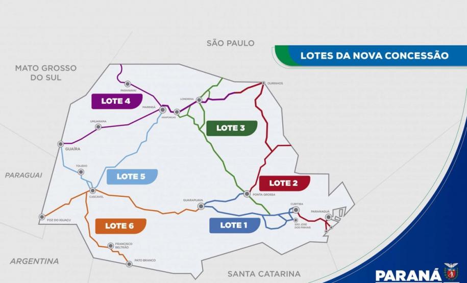 Mapa dos lotes