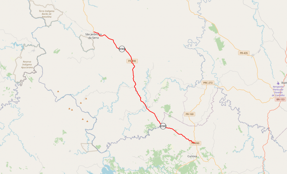 PR-090 São Jerônimo da Serra a Curiúva