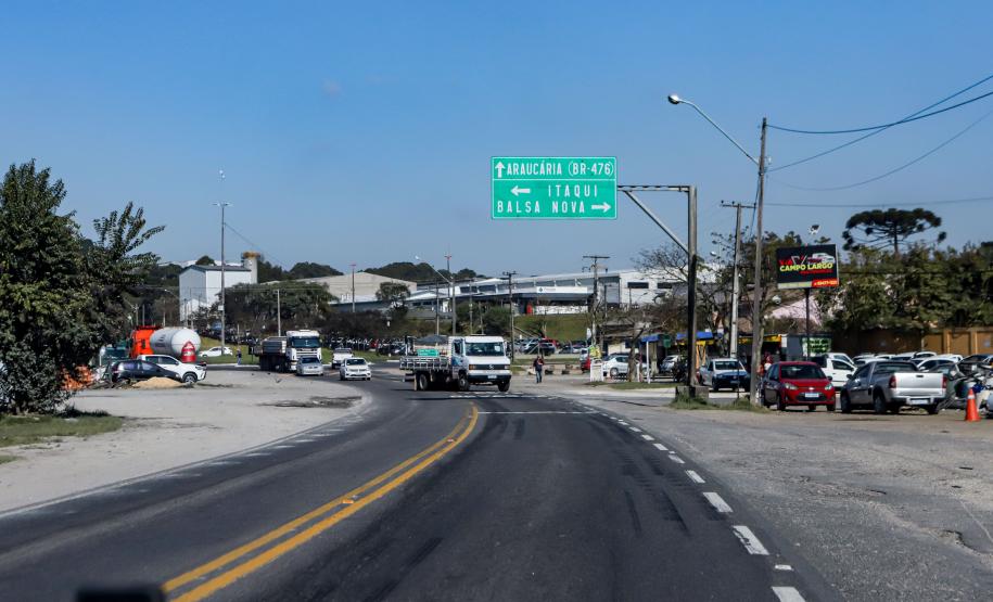 PR-423 entre Araucária e Campo Largo