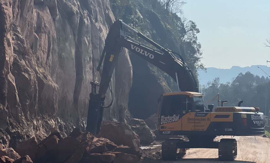 Obras na PRC-466 em União da Vitória