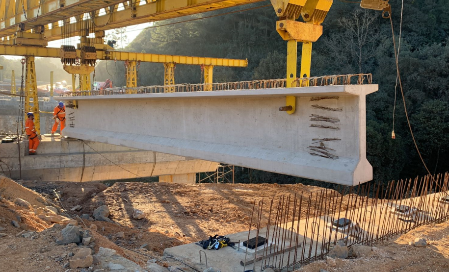 Transporte e lançamento de vigas nas pontes 04
