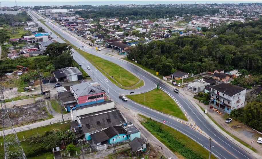 PR-407 entre Paranaguá e Pontal do Paraná