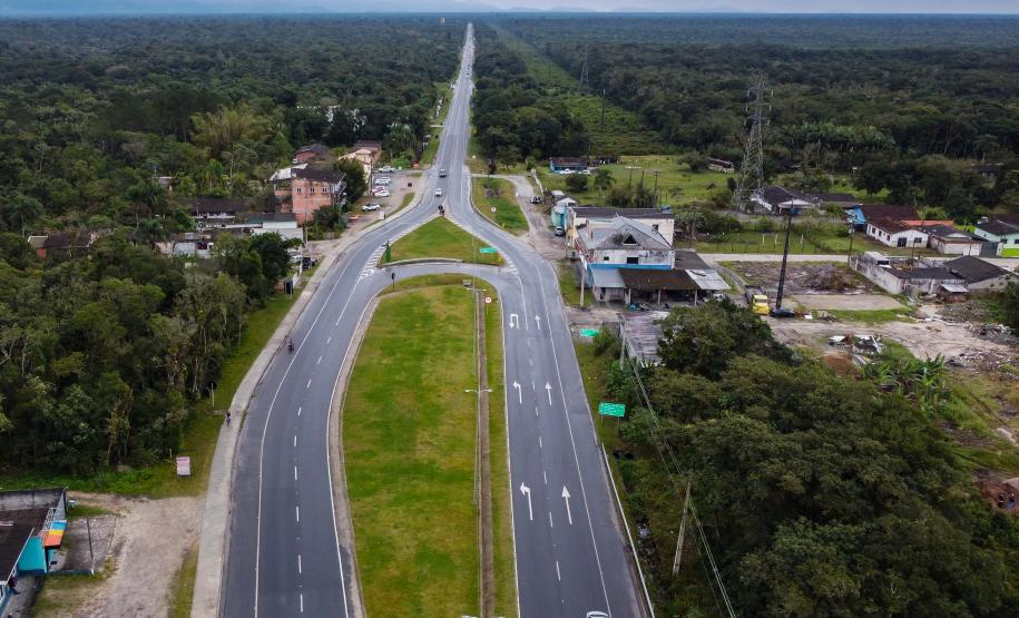 PR-407 entre Paranaguá e Pontal do Paraná