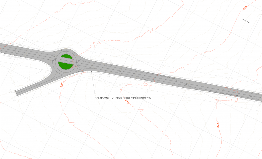 Projeto geométrico nova rótula na PR-364