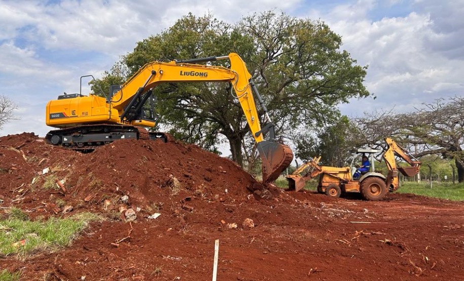 Serviços iniciais do Viaduto da PUC em Londrina