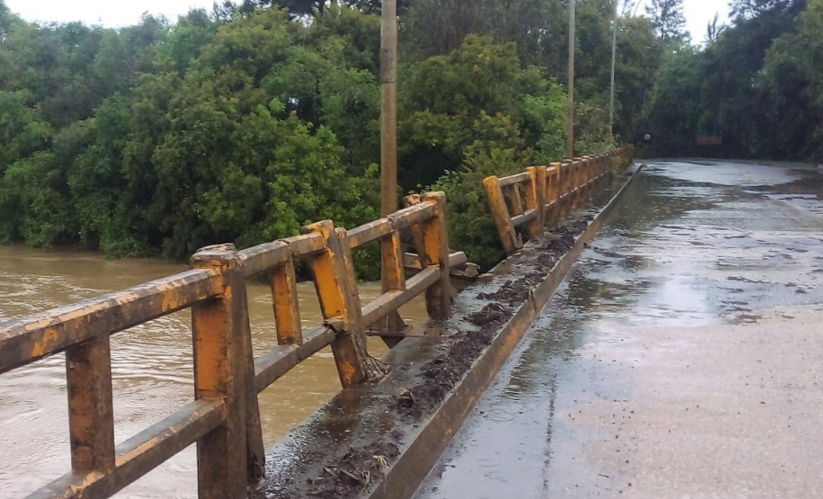 Bloqueio ponte PR-151 São Mateus do Sul - Três Barras
