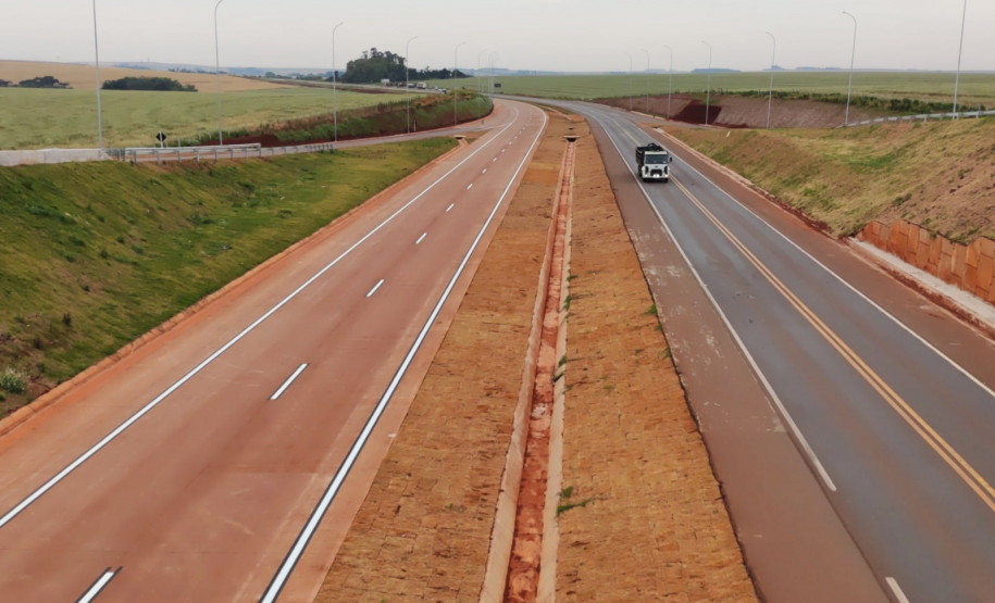 Pistas novas liberadas na duplicação do Contorno Oeste de Cascavel
