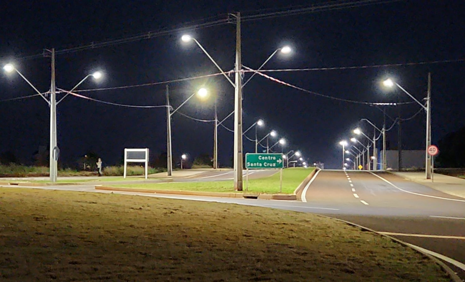 Iluminação viário no alongamento da Avenida Brasil