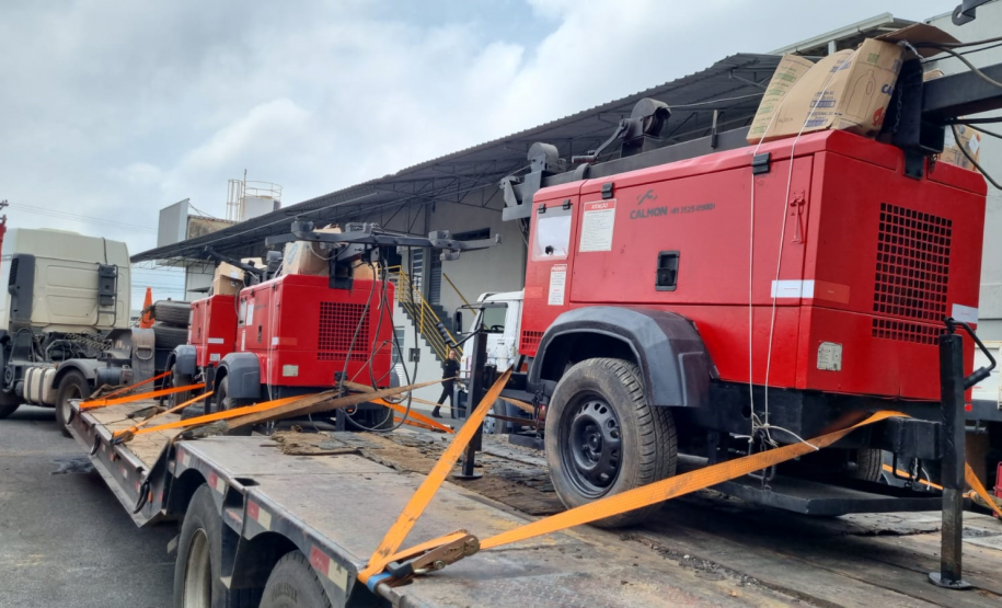 Equipamento para iluminação noturna na PR-151 em Jaguariaíva