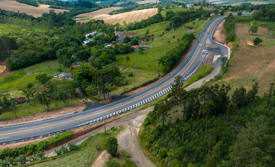 Novas terceiras faixas da PR-160 entre Telêmaco Borba e Imbaú