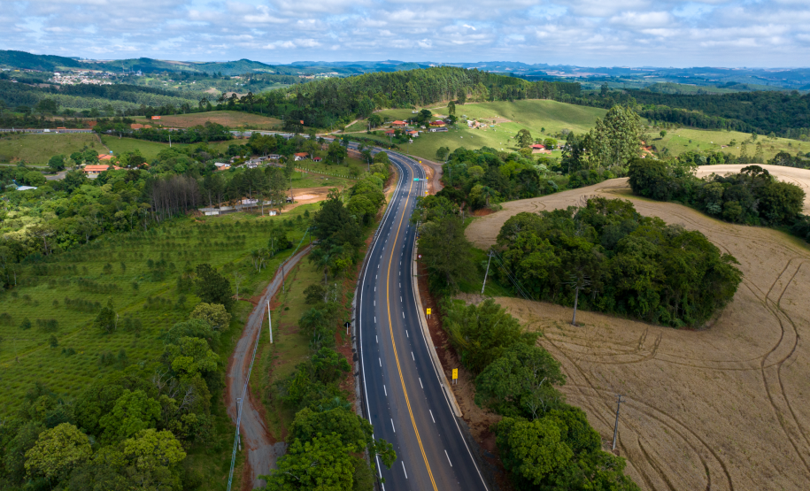 Novas terceiras faixas da PR-160 entre Telêmaco Borba e Imbaú